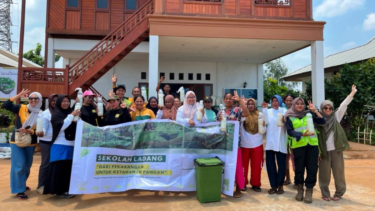 Para Ibu di Desa Kawasi Belajar Mandiri Pangan, Langsung Dari Pekarangan Rumah
