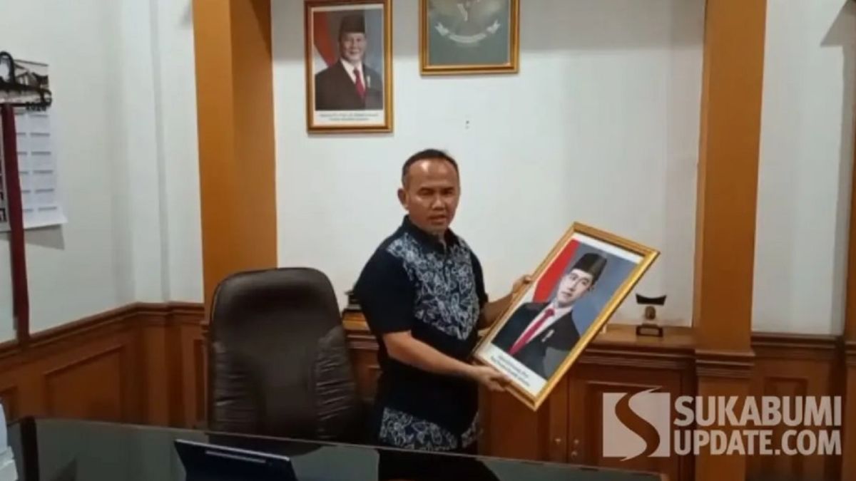 Alasan Foto Gibran di Turunkan di Ruangan Wakil Ketua DPRD Sukabumi