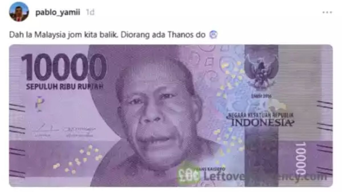 Pahlawan Nasional Indonesia Asal Papua Dihina Netizen Malaysia: Mirip Thanos