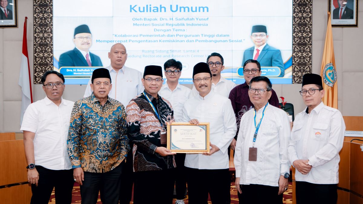 Kuliah Umum di UNP, Gus Ipul Ajak Civitas Akademika Jadi Agen Perlinsos