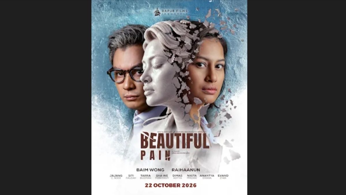 Pernikahan Toksik, Patung Retak Simbol Perlawanan Raihaanun di Final Poster "Beautiful Pain"