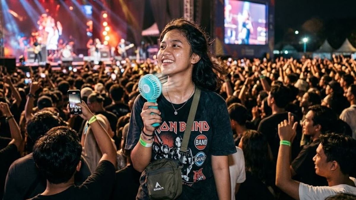 5 Kipas Mini Portable Hemat Baterai untuk Ngonser, Ada yang Awet Hingga 19 Jam