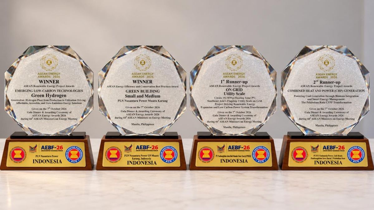 Inovasi Energi Bersih, PLN Group Raih Empat Penghargaan ASEAN Energy Awards 2026