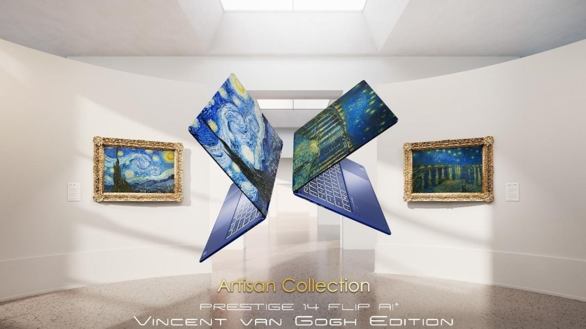 Terinspirasi Vincent van Gogh, MSI Hadirkan Prestige 14 Flip AI+ Edisi Terbatas