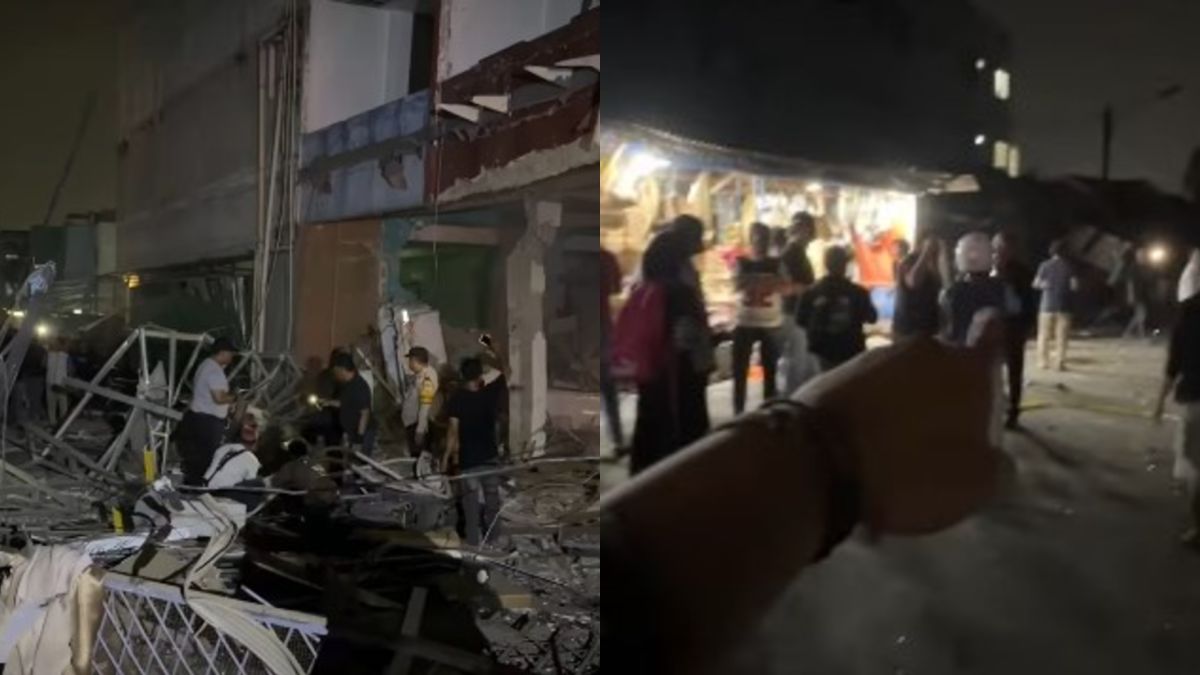 Ledakan Guncang Pasar Cimanggis Ciputat, Sejumlah Korban Terluka Tertimpa Reruntuhan