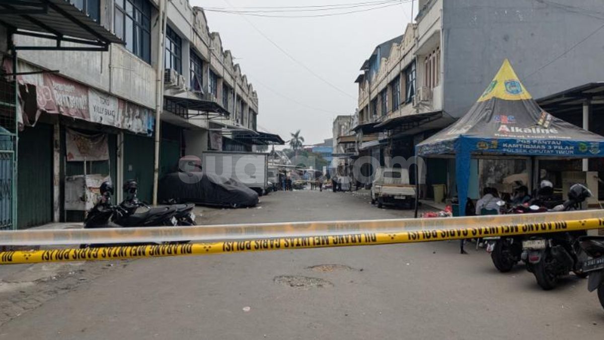 Pasar Cimanggis Lengang Usai Ledakan, Ruko-Ruko Tutup Pintu