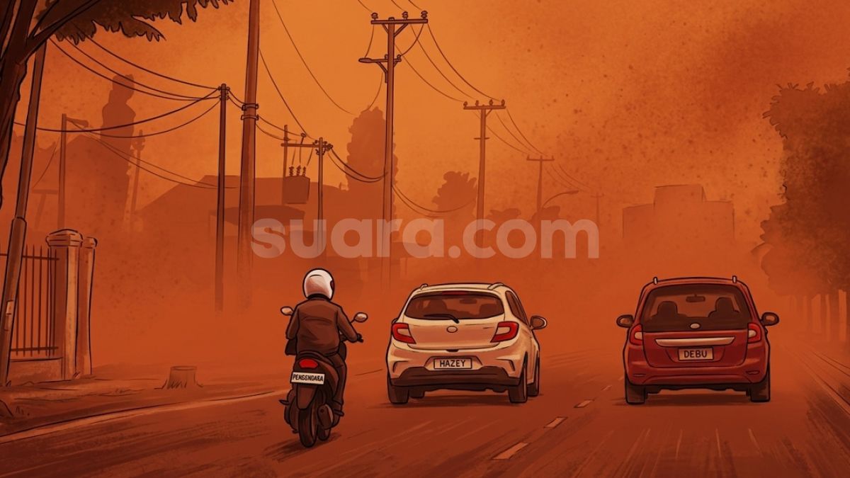 Langit Kuning Palangka Raya akibat Karhutla, Apa Dampaknya bagi Kesehatan?