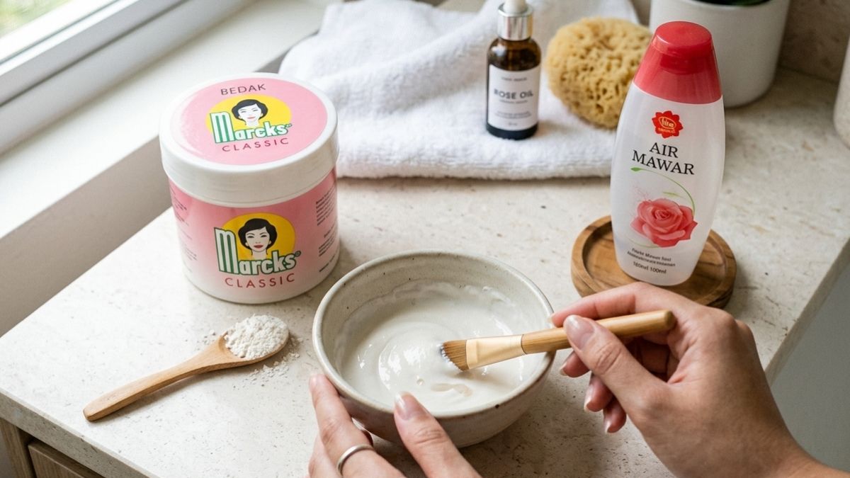 Manfaat Bedak Marcks Ditambah Air Mawar Viva untuk Bruntusan, Benar Ampuh?