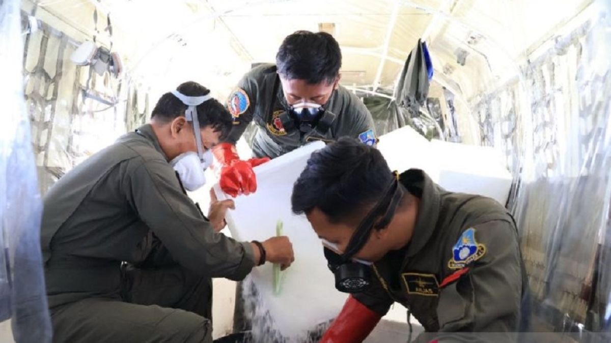 Dry Ice untuk Atasi Karhutla Timpa Rumah Warga, BNPB Ubah SOP: Wajib Diperkecil Sebutir Beras