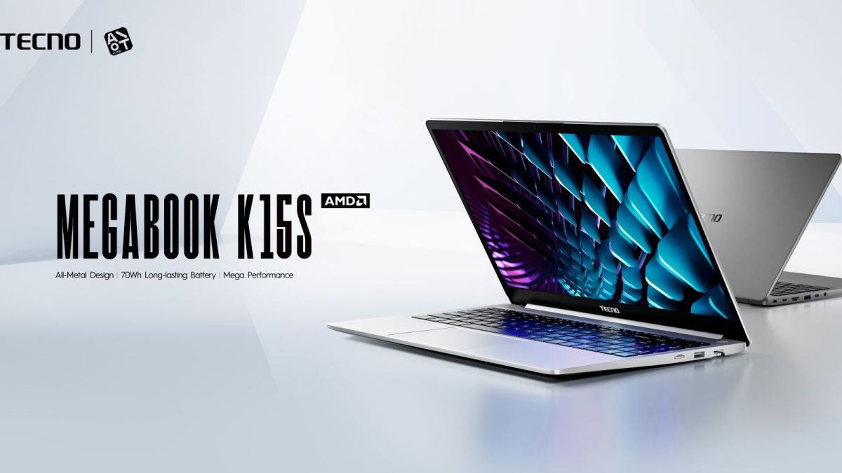 Tecno Megabook K15S Hadir di Indonesia, Bawa 9 Port dan Baterai 70 Wh