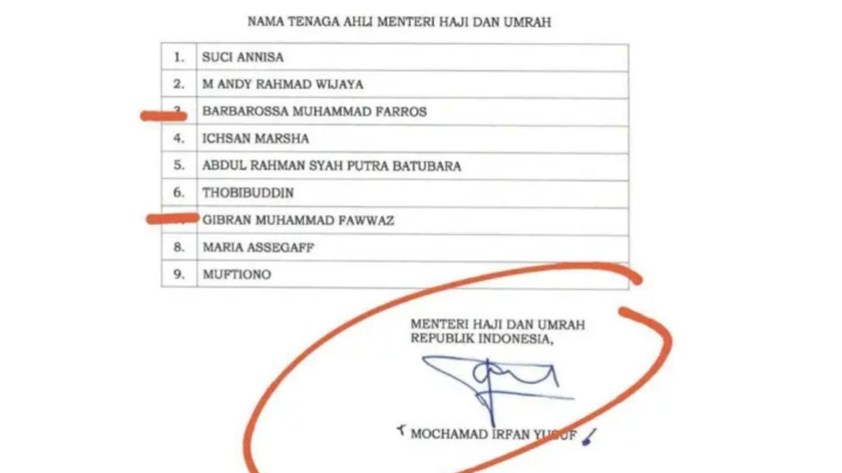 Viral Menteri Haji Gus Irfan Diduga Angkat 2 Anaknya Jadi Tenaga Ahli Menhaj