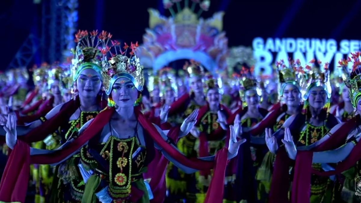 Festival Gandrung Sewu 2026, Siswi Sekolah Rakyat Tampil Memukau Bersama Ribuan Penari