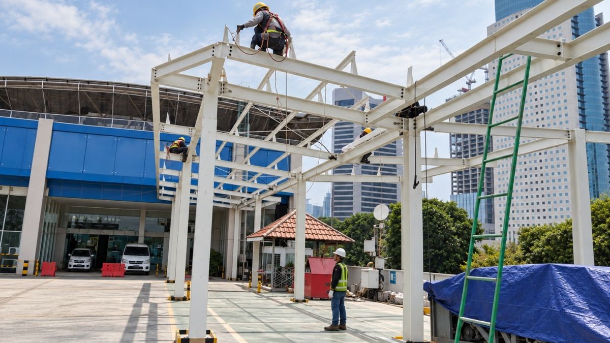 Stasiun BNI City Makin Padat, Akses Pejalan Kaki dari Kawasan Karet Mulai Dibangun
