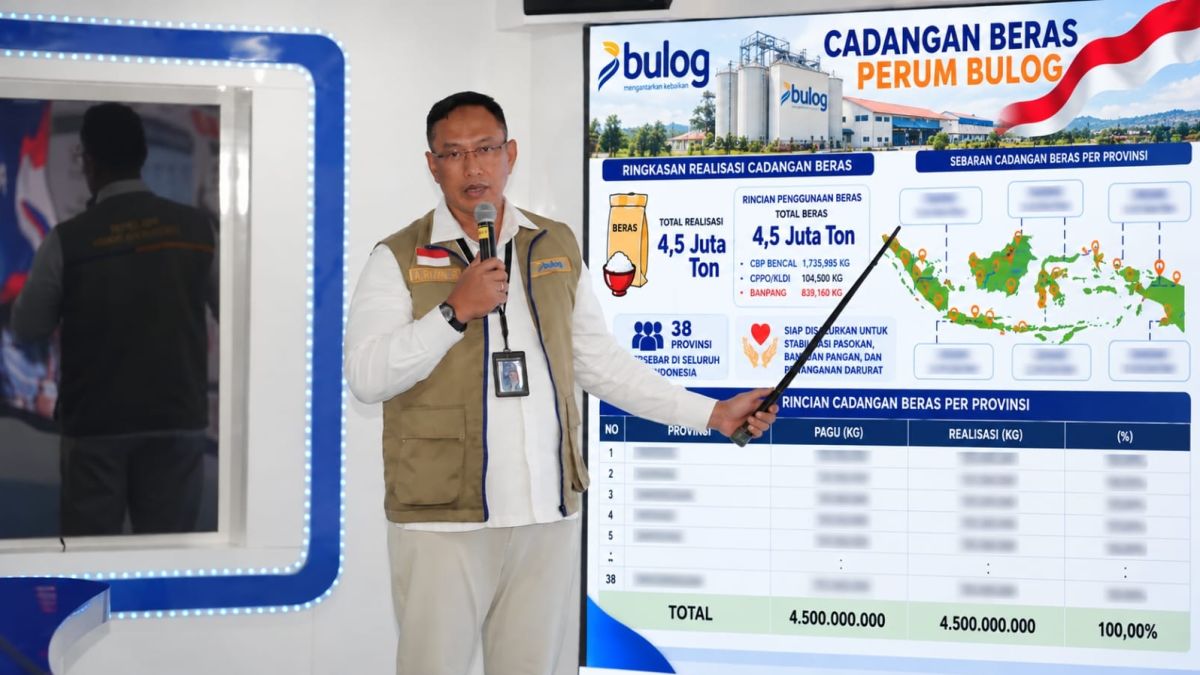 Bulog Kuasai Beras 4,5 Juta Ton, Cadangan Indonesia Unggul Dibanding Sejumlah Negara Asia Tenggara