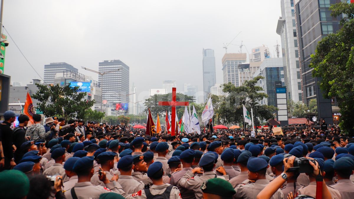 Transjakarta Masih Rekayasa Operasional Imbas Demo Bundaran HI, 20 Rute Terdampak