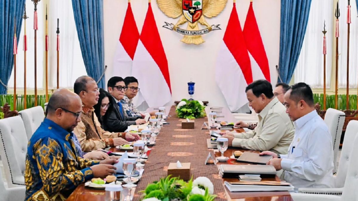 Terima Tim Gabungan Perumus UU Satu Data Indonesia di Istana, Ini Sederet Arahan Tegas Prabowo