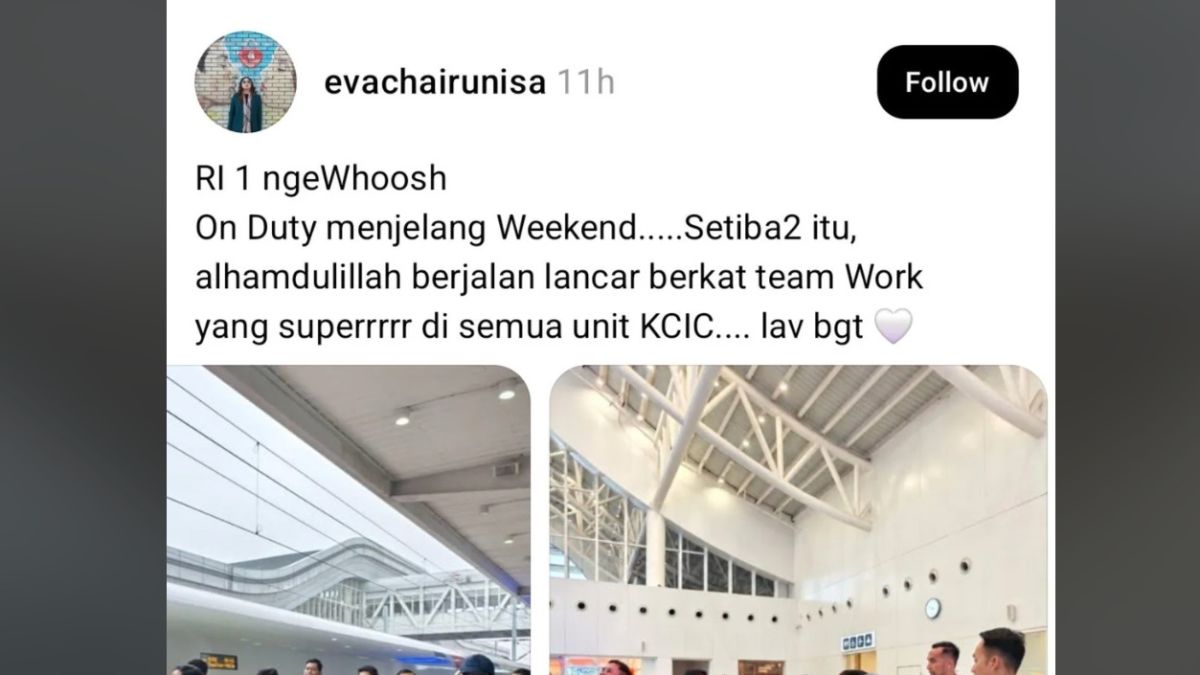 Foto AI Prabowo Naik Whoosh Viral, Bos Humas KCIC Eva Chairunisa Tuai Sorotan
