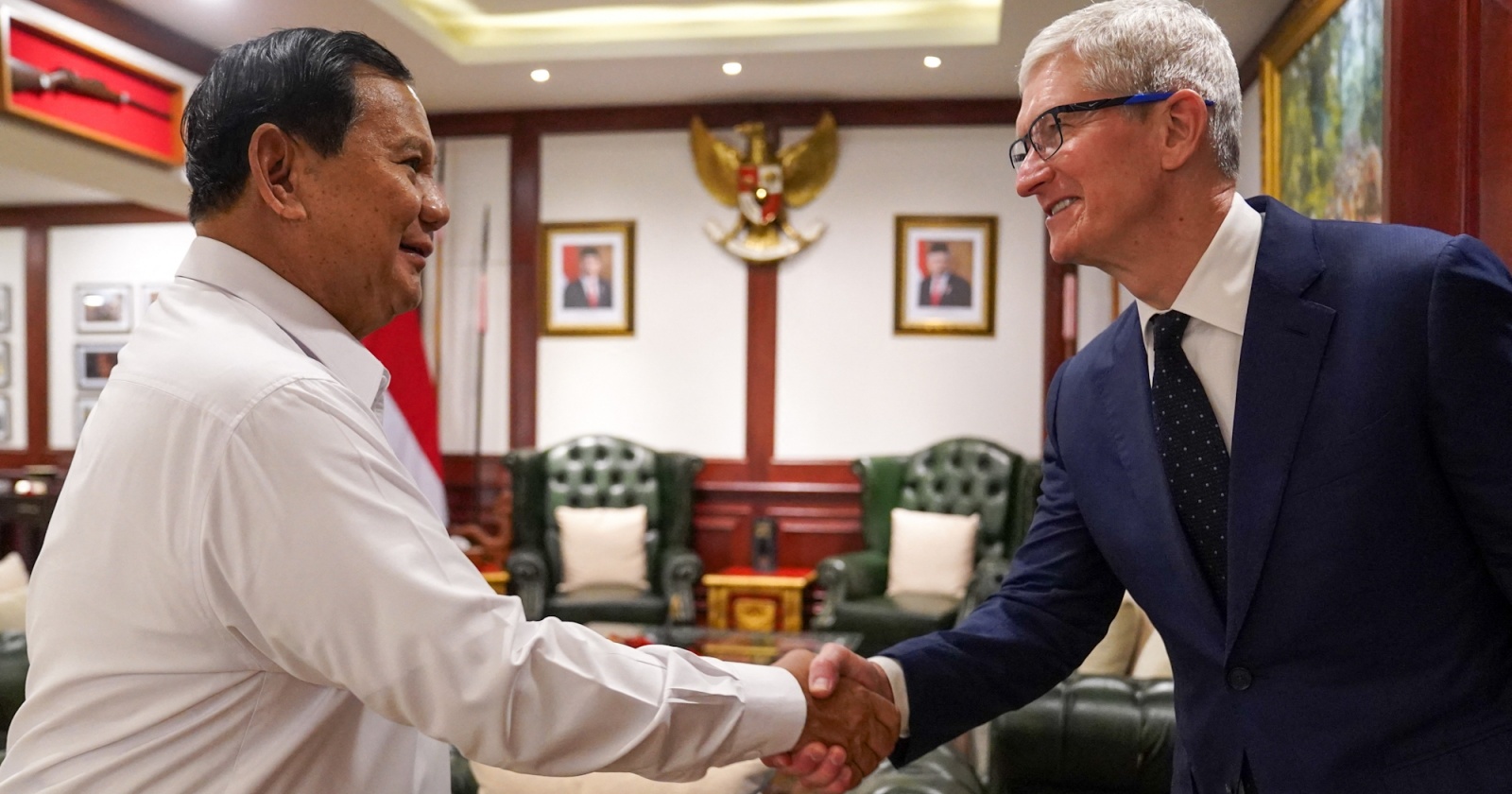 Usai Jumpa Jokowi, CEO Apple Tim Cook Segera Temui Prabowo-02 di Kemhan