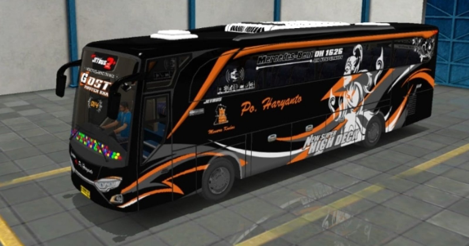 5 Link Download Template Lengkap Livery BUSSID, ada JB SHD-Bimasena Double Decker