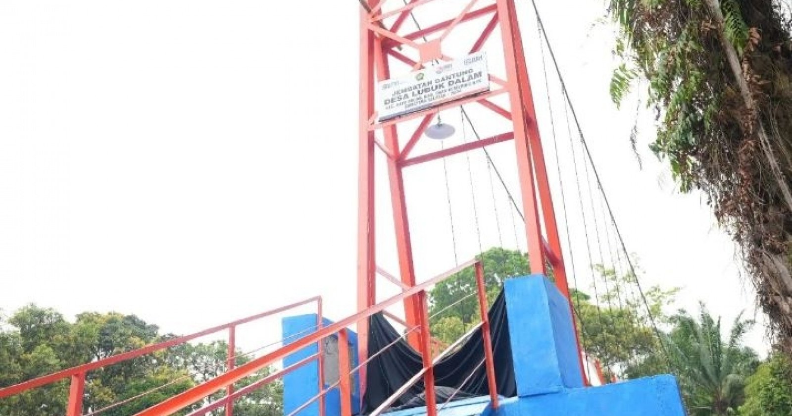 BRI Peduli Bangun Jembatan Gantung, Ekonomi Desa Lubuk Dalam Diprediksi Makin Pesat