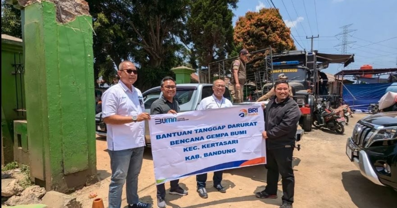 BRI Peduli Bantu Ringankan Beban Warga Terdampak Gempa di Bandung dan Garut