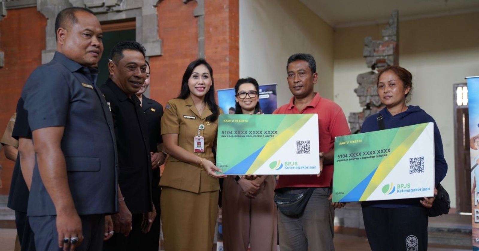 CSR BRI Dukung Perlindungan 528 Pedagang Gianyar Lewat BPJS Ketenagakerjaan