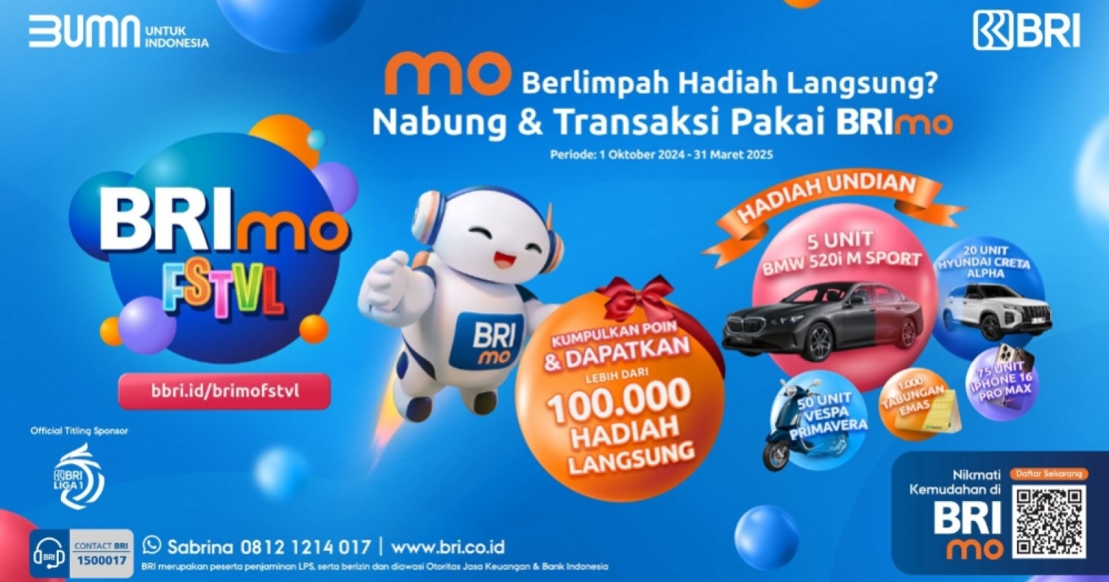 Cara Ikut BRImo FSTVL, Dapatkan Hadiah Spesial dari BRI!