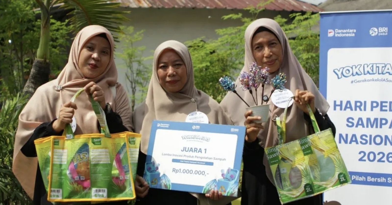 BRI Peduli "Yok Kita Gas" Berikan Pendampingan Inovasi Daur Ulang Sampah di Daerah