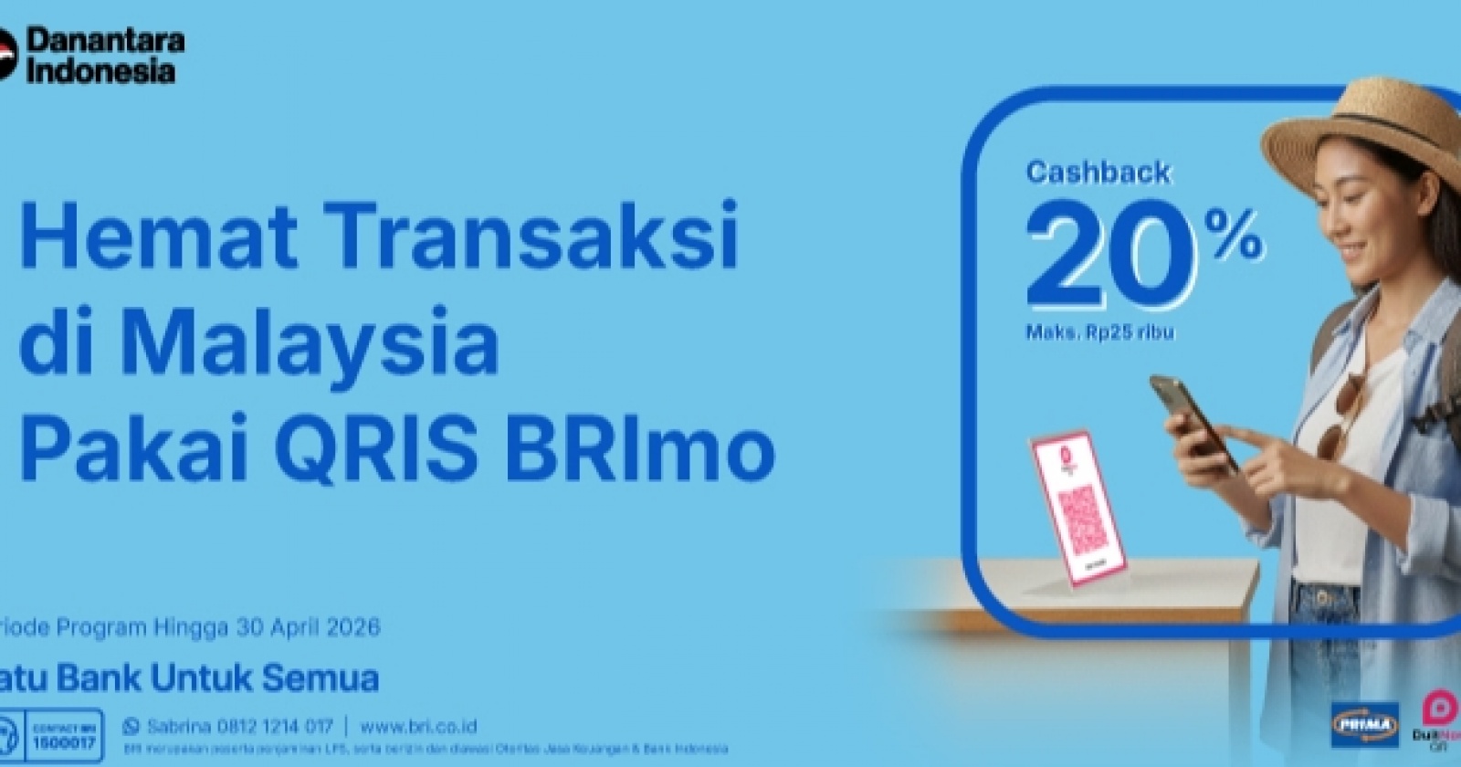 Belanja di Malaysia Pakai QRIS BRImo, Langsung Dapat Cashback!