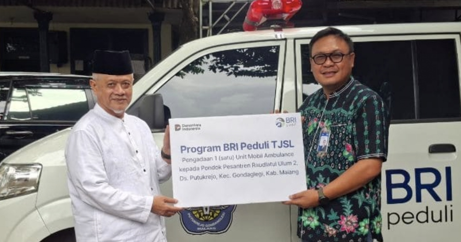 Mudahkan Akses Kesehatan, BRI Kepanjen Hadirkan Ambulans untuk Santri di Malang