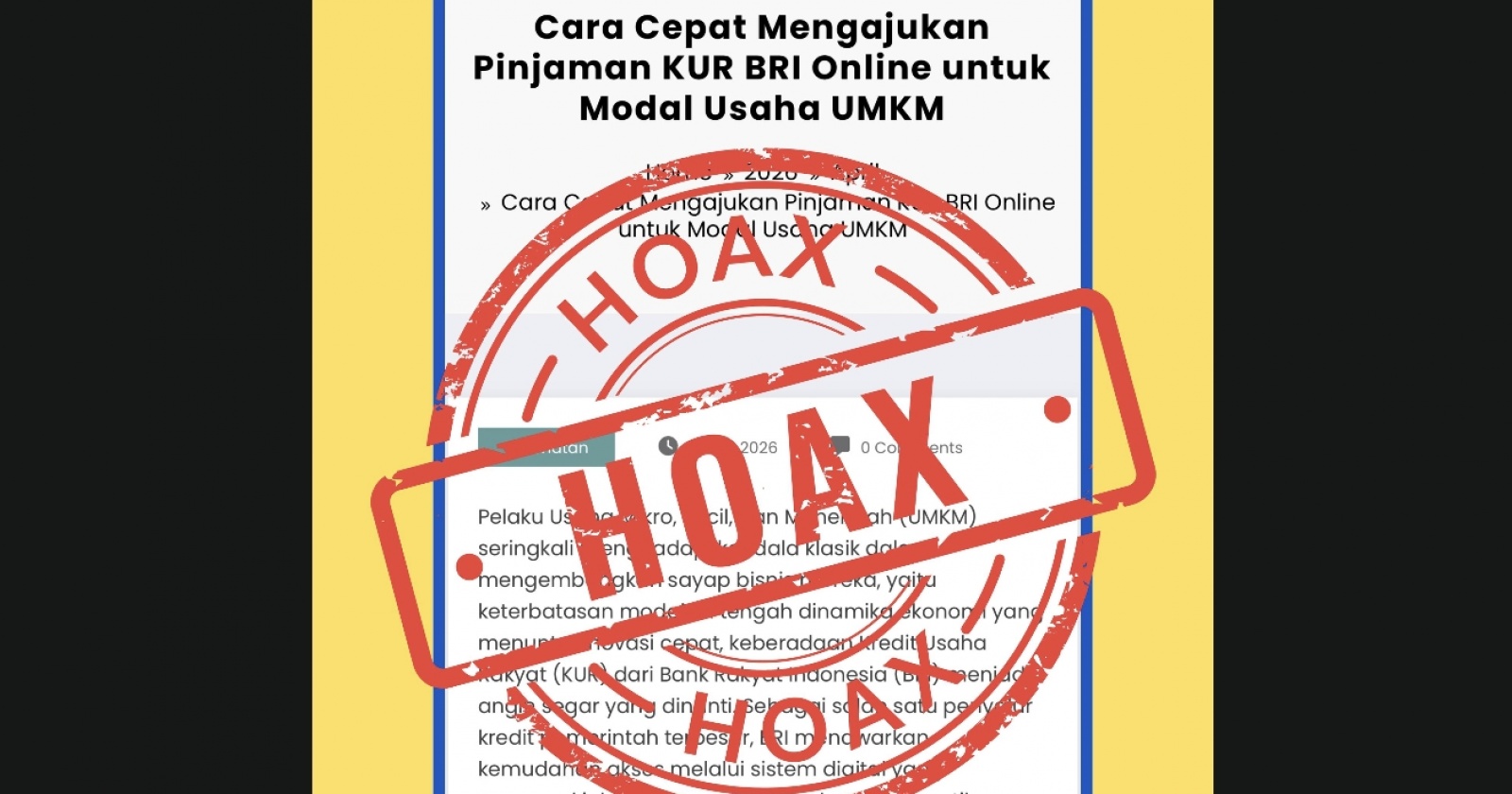 Jangan Asal Klik! BRI Bongkar Modus Penipuan Link KUR yang Incar Data Nasabah