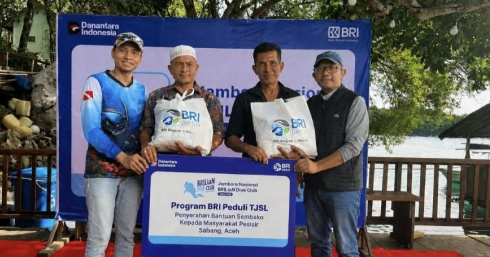 Dukung Kesejahteraan Pesisir, BRI Medan Salurkan Bantuan Sembako di Sabang