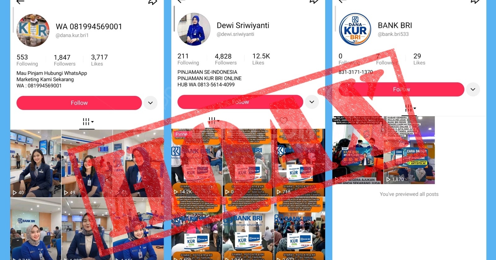 5 Ciri Penipuan KUR BRI di TikTok dan Instagram, Kerap Incar Orang Tua