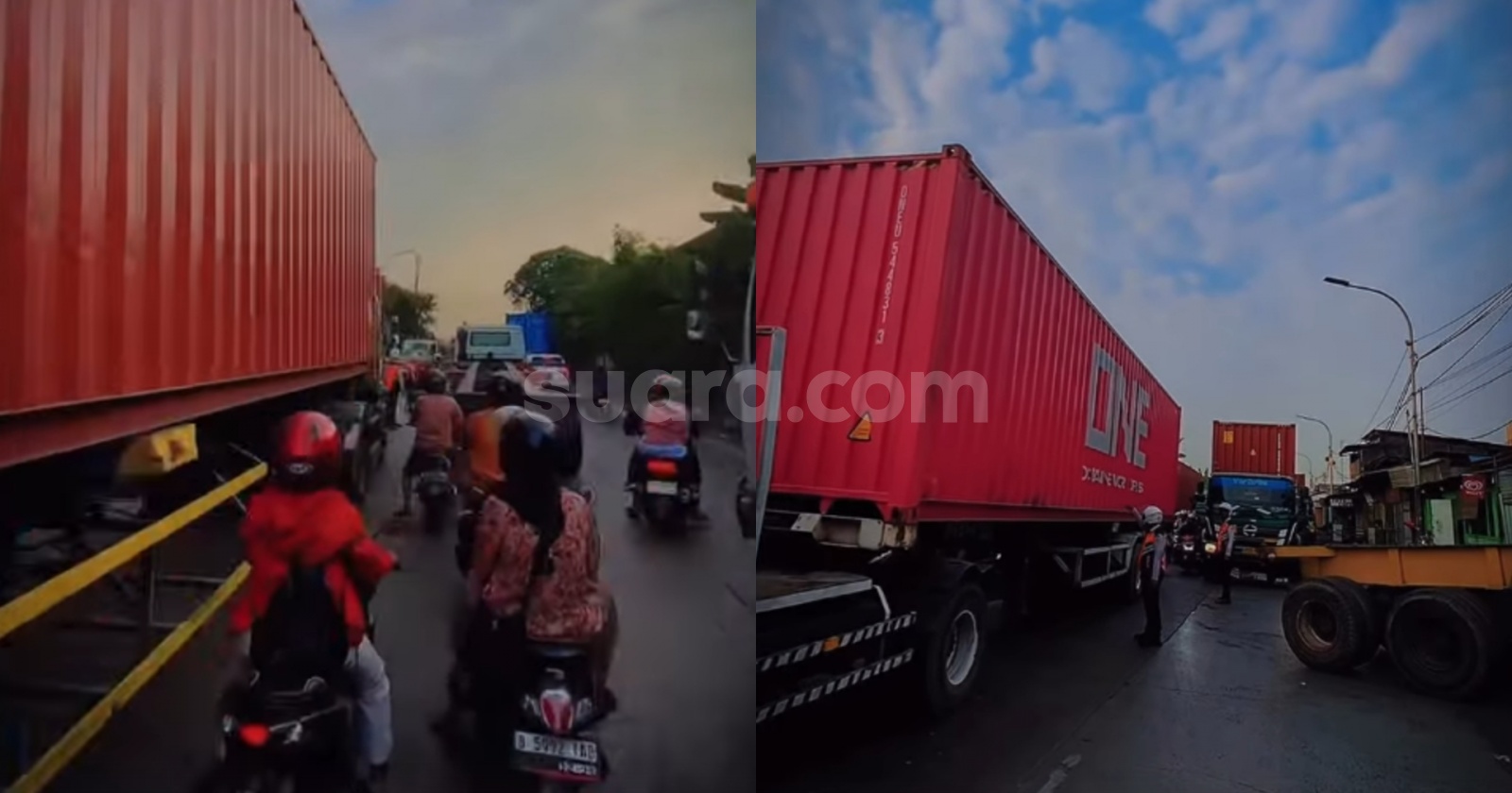 Macet Panjang Masih Terjadi Jalan Raya Cakung-Cilincing, Kendaraan Dialihkan ke U-Turn Polsek