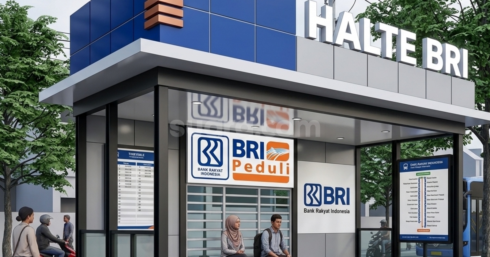 Dukung Transportasi Publik, BRI Palu Bangun 10 Unit Halte untuk Masyarakat