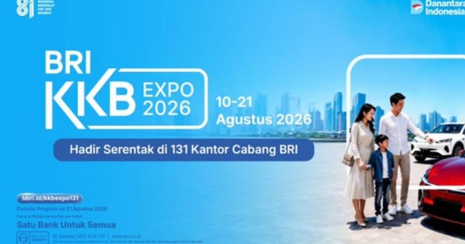 BRI KKB Expo 2026 Digelar di 131 Cabang, Saatnya Wujudkan Mobil Impian
