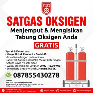 Poster program Satgas Oksigen dari Relawan Siaga. (Twitter)