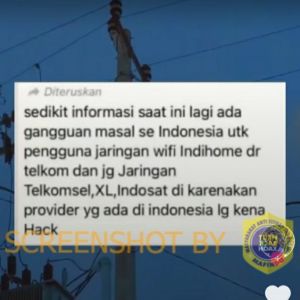 Fakta soal kabar operator layanan telekomunikasi di Indonesia dihack hingga sebabkan gangguan massal. (Turnbackhoax.id)