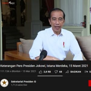 Fakta soal pernyataan Jokowi yang berminat jadi presiden tiga periode. (Youtube/Sekretariat Presiden)