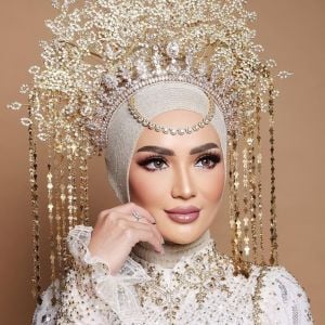 Pesona Imel Putri Pakai Baju Pengantin (instagram/@aldiphotoofficial)