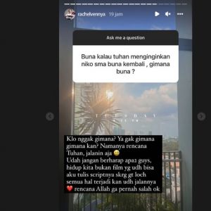 Jawaban Rachel Vennya andaikan kembali bersama Niko Al Hakim (Instagram)