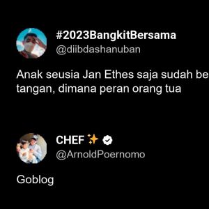 Chef Arnold menghujat warganet (Twitter)