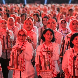 Indonesia Pecahkan Rekor Dunia Pagelaran Angklung Terbesar di Dunia