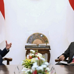 Momen Pertemuan CEO Apple Tim Cook dengan Presiden Jokowi di Istana