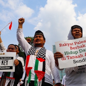 Peringati Hari Nakba, Massa Aksi Bela Palestina Geruduk Kedubes Amerika