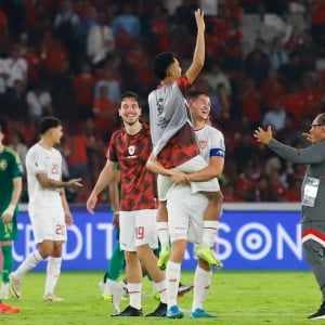 Foto: Marselino Borong 2 Gol, Timnas Indonesia Bekuk Arab Saudi di Kualifikasi Piala Dunia 2026