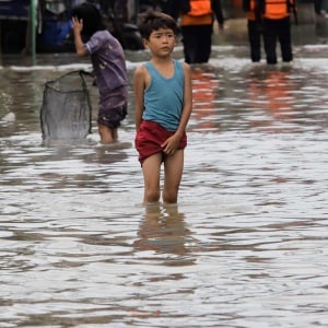 Potret Kawasan Muara Angke Kembali Direndam Banjir Rob