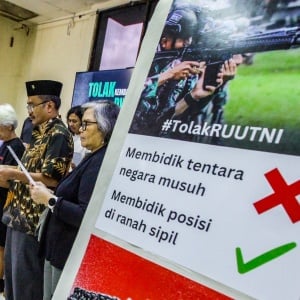 Potret Koalisi Masyarakat Sipil Tolak Revisi UU TNI