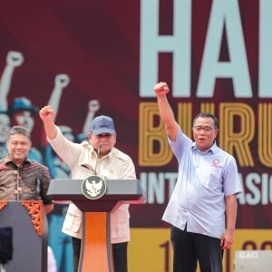 Momen Bersejarah, Prabowo Jadi Presiden ke-2 yang Hadiri Peringatan Hari Buruh