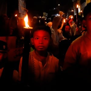 Pawai Obor Hangatkan Malam Tahun Baru Islam di Jakarta